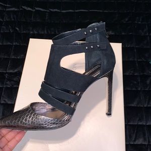 BCBG Gunmetal/Black Heel